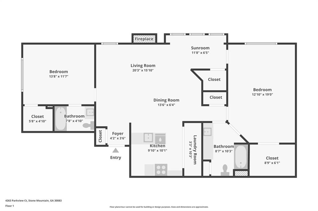 4263 Parkview Court Stone Mountain, GA 30083 - Photo 31 of 31 a picture of a floor plan