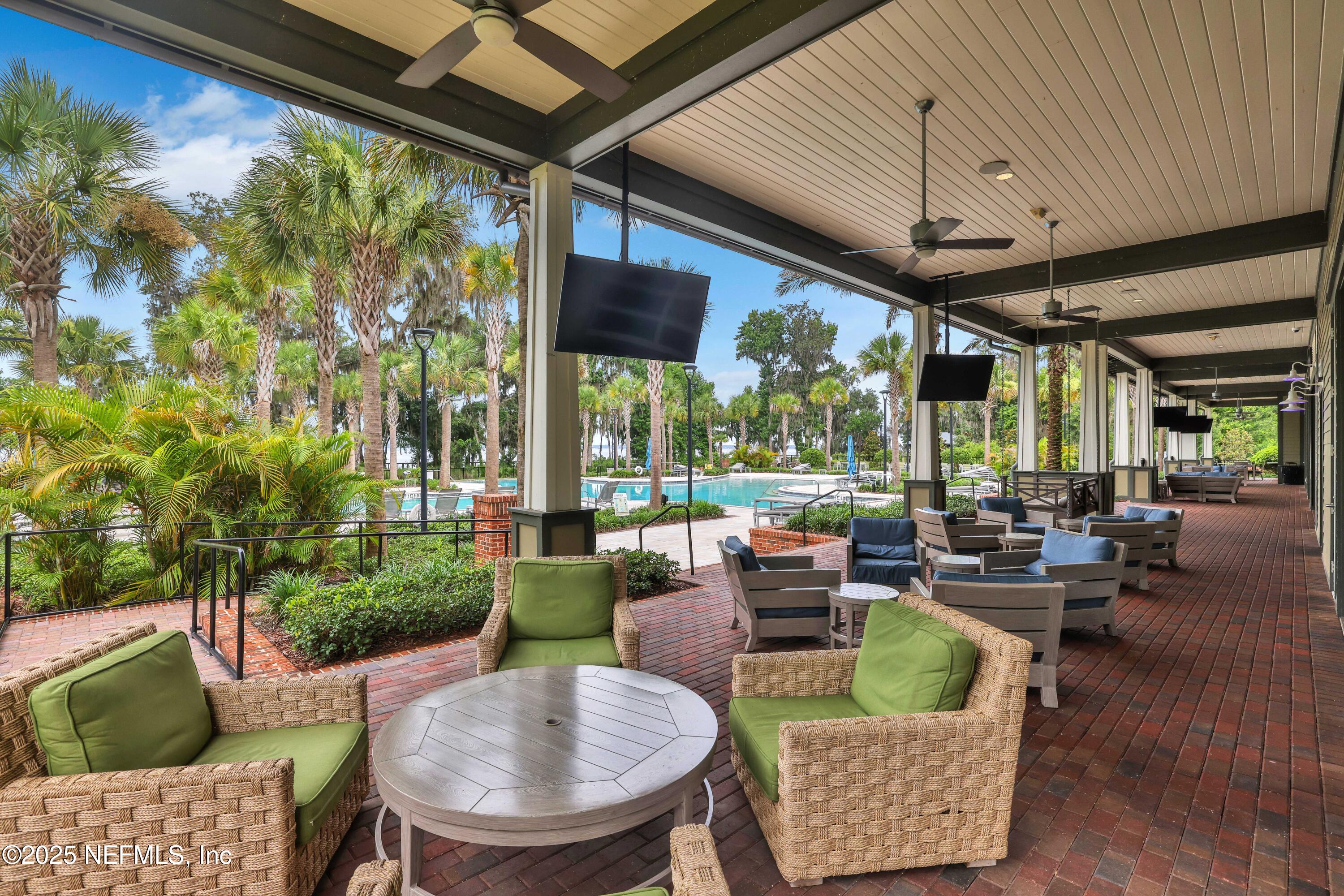 30 Cloverbrook Road St. Johns, FL 32259 - Photo 48 of 69 a outdoor living space with furniture and a garden