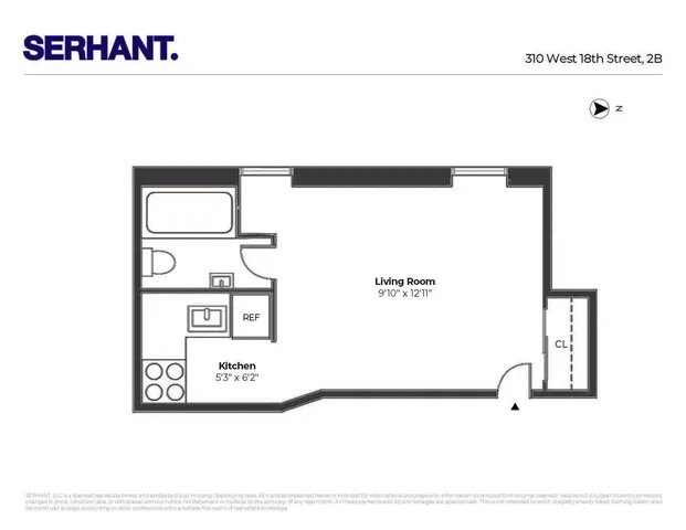 $349,000 | 310 West 18th Street, Unit 2B | Chelsea