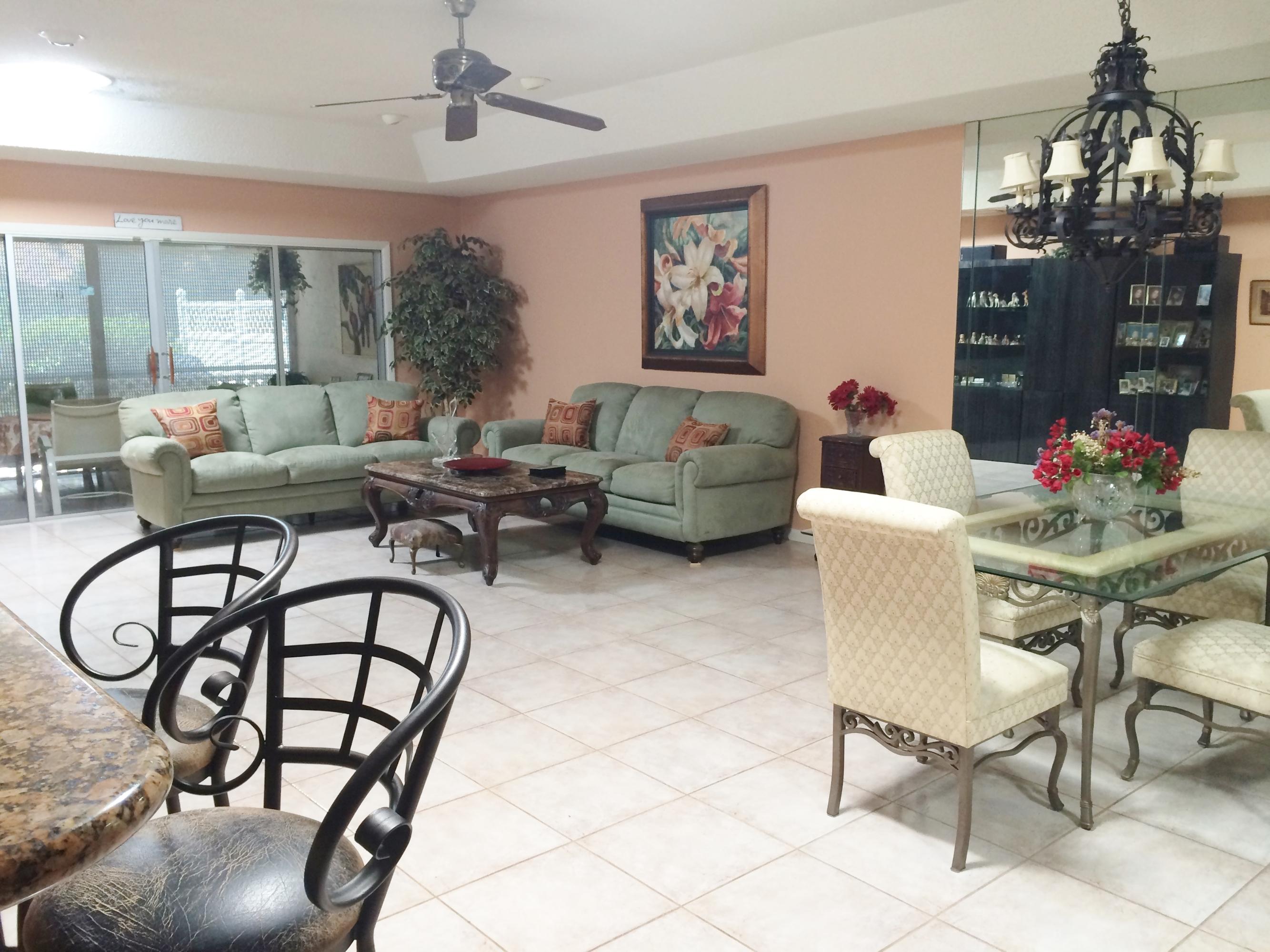 9044 Pine Springs Drive Boca Raton, FL 33428 - Photo 6 of 14 Living Room/Dining Room