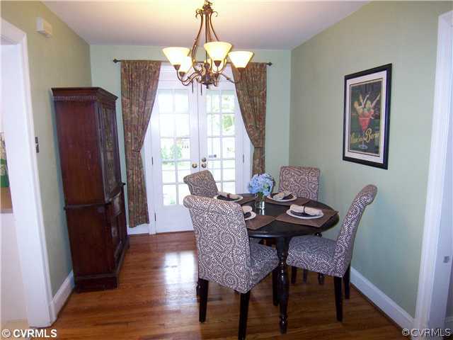 5105 Devonshire Road Richmond, VA 23225 - Photo 4 of 24 Dining Room - French doors lead out to the HUGE sc
