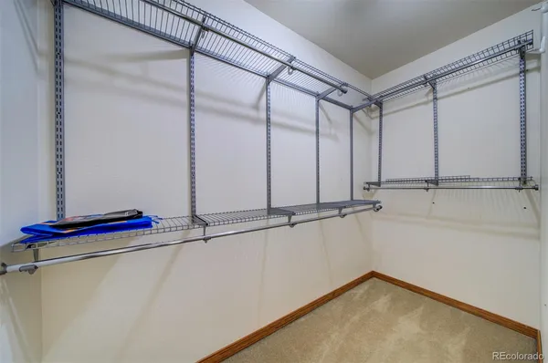 a view of a walk in closet