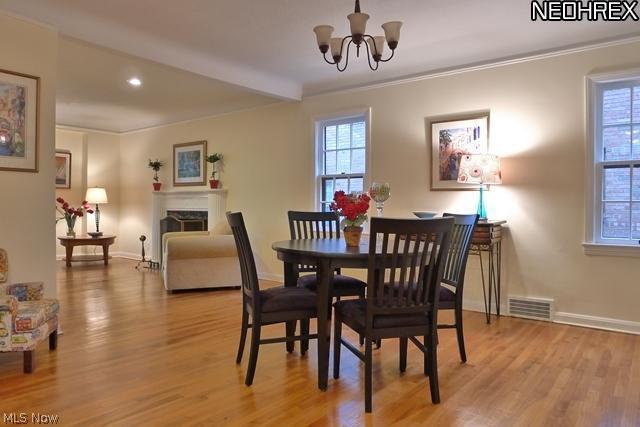 2555 Fenwick Road Cleveland, OH 44118 - Photo 5 of 25 Dining Room with Hardwood Floors
