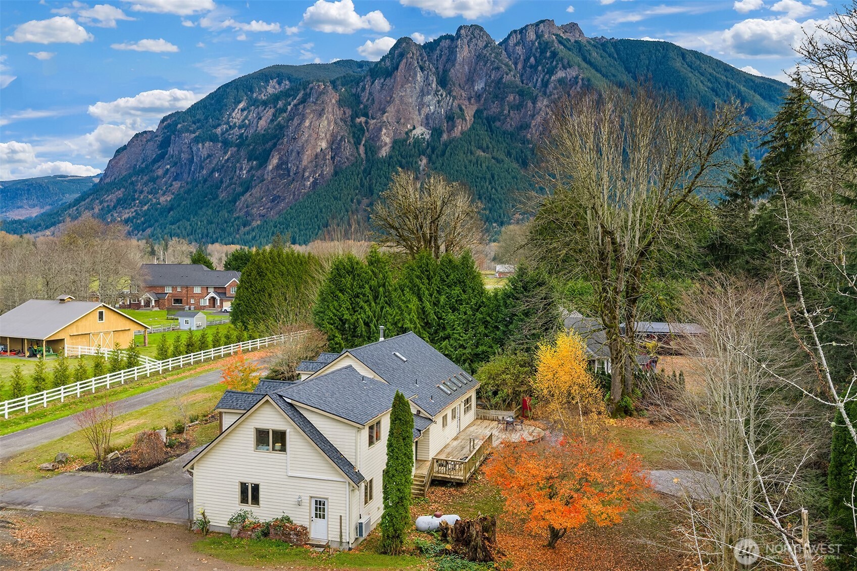 41715 Southeast 101st Street North Bend, WA 98045 - Photo 35 of 38 a view of a house with a yard