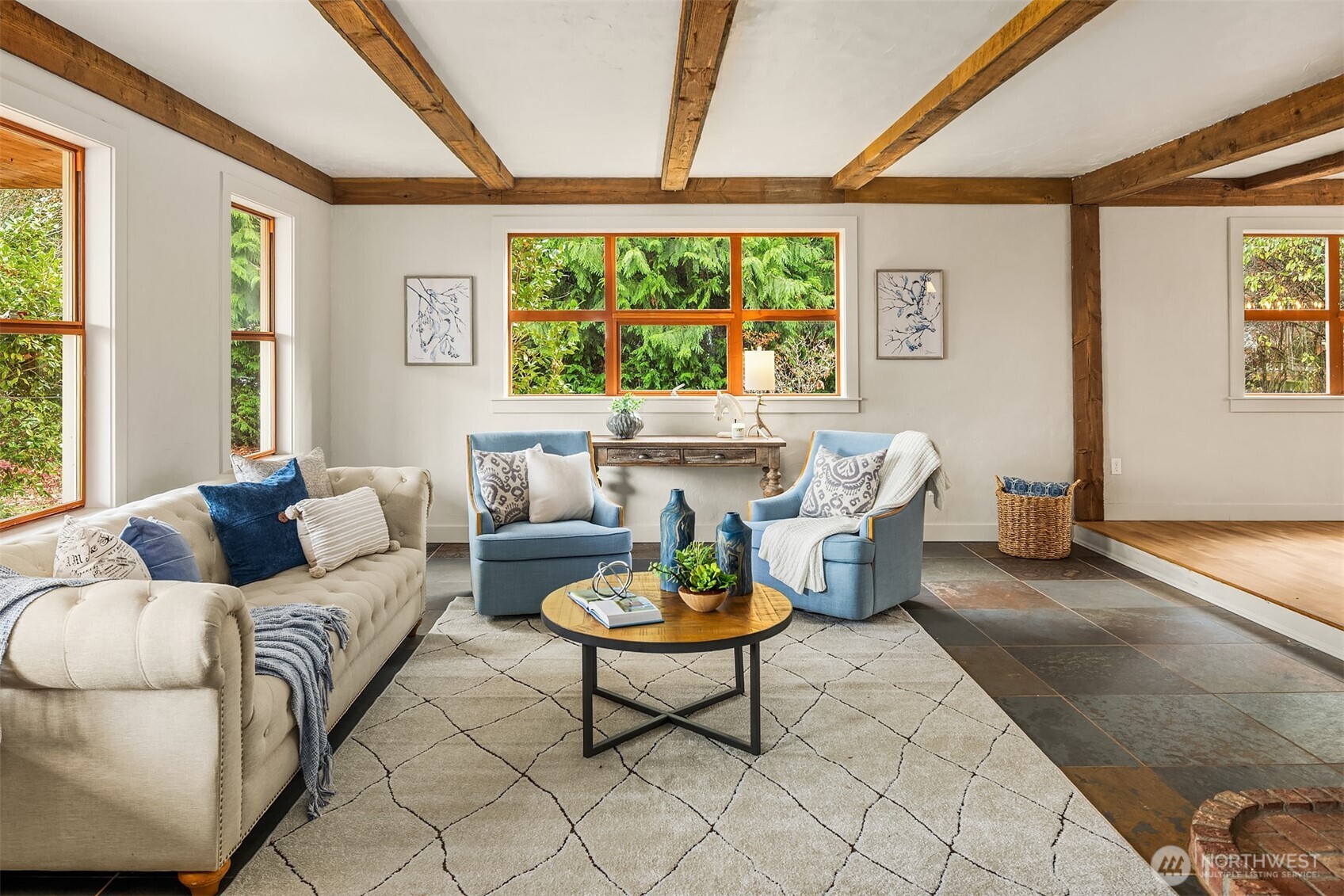 41715 Southeast 101st Street North Bend, WA 98045 - Photo 4 of 38 a living room with furniture and a large window