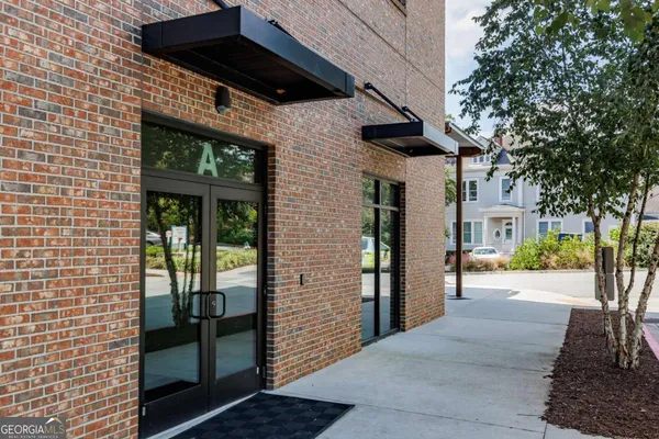 a view of a entryway door front of house