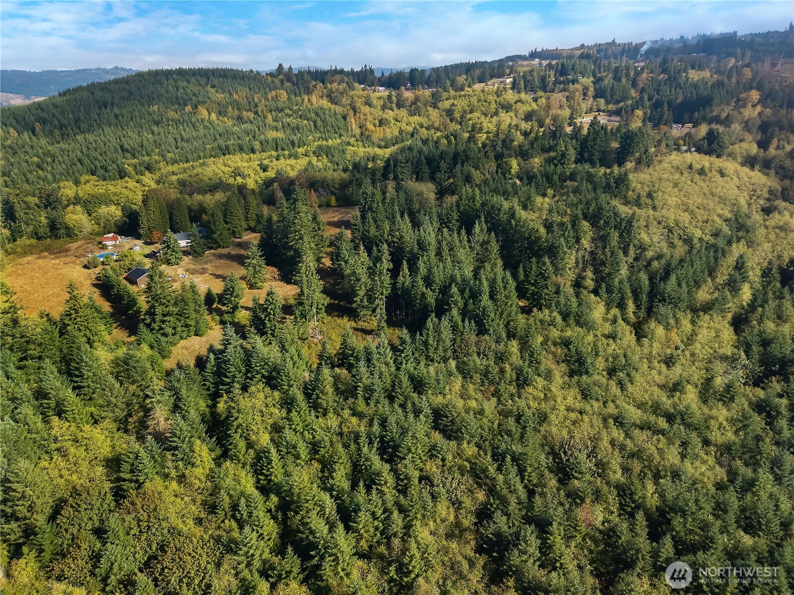 0 Rogers Road, Unit 1 Kalama, WA 98625 - Photo 8 of 10 an aerial view of residential house with green space and mountain view