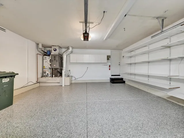 a view of a garage room