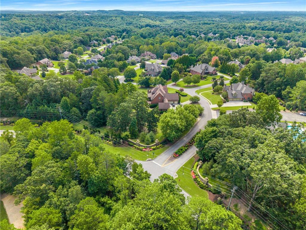 5055 Pointer Ridge Flowery Branch, GA 30542 - Photo 78 of 79 an aerial view of residential houses with outdoor space and trees