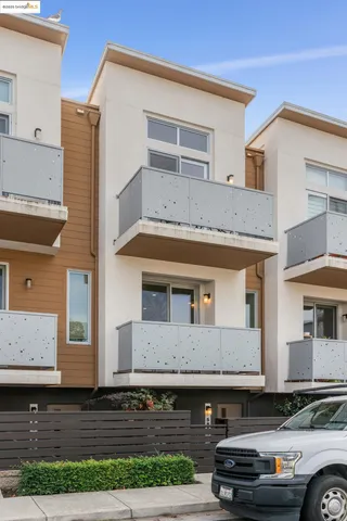 a city street lined with tall buildings