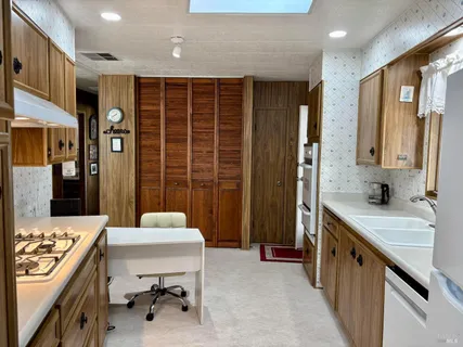 a bathroom with a sink double vanity