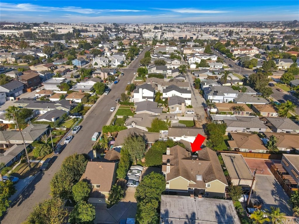 292 Palmer Street, Unit C2 Costa Mesa, CA 92627 - Photo 30 of 40 Aerial view of 292 Palmer, C2, Costa Mesa, CA.