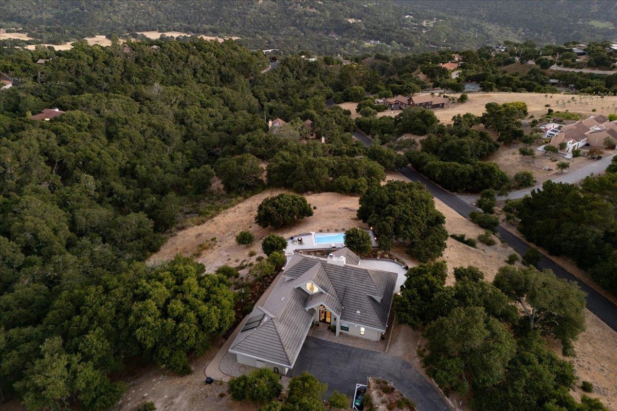 31499 Vía Las Rosas Carmel Valley, CA 93924 - Photo 41 of 44 an aerial view of house with yard