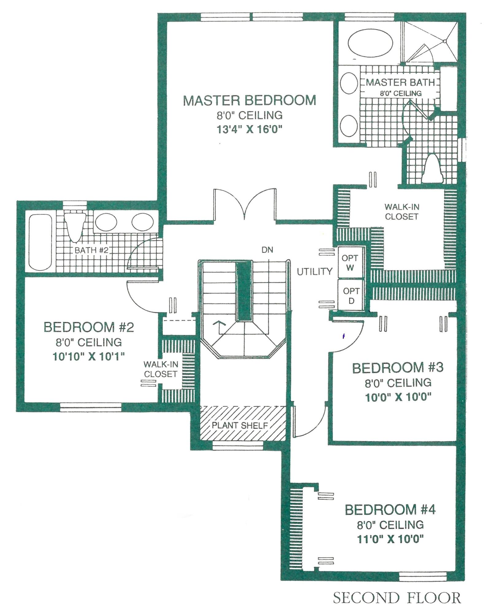 668 Willow Bend Road Weston, FL 33327 - Photo 74 of 74 2nd Floor Plan