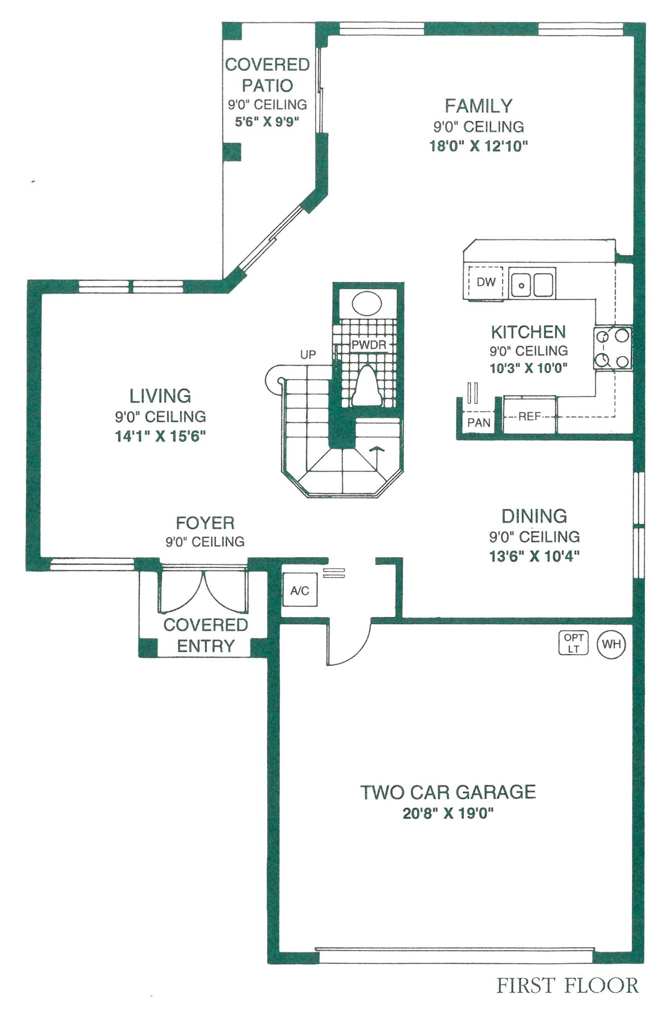 668 Willow Bend Road Weston, FL 33327 - Photo 73 of 74 1st Floor Plan