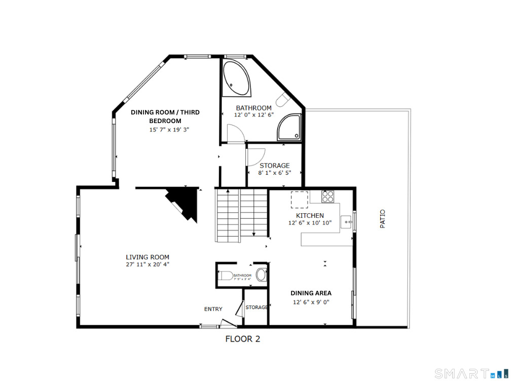 936 South Pine Creek Road Fairfield, CT 06824 - Photo 37 of 39 Main Level FLoor Plan.