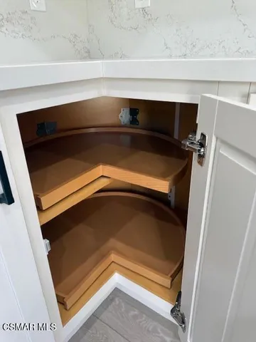 a close view of closet