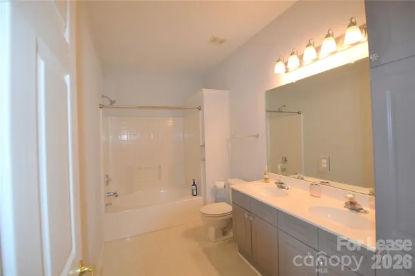 a bathroom with a double vanity sink mirror double shower and a bathtub