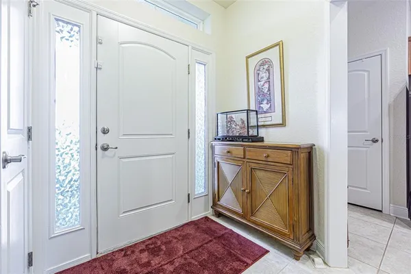a view of room with front door