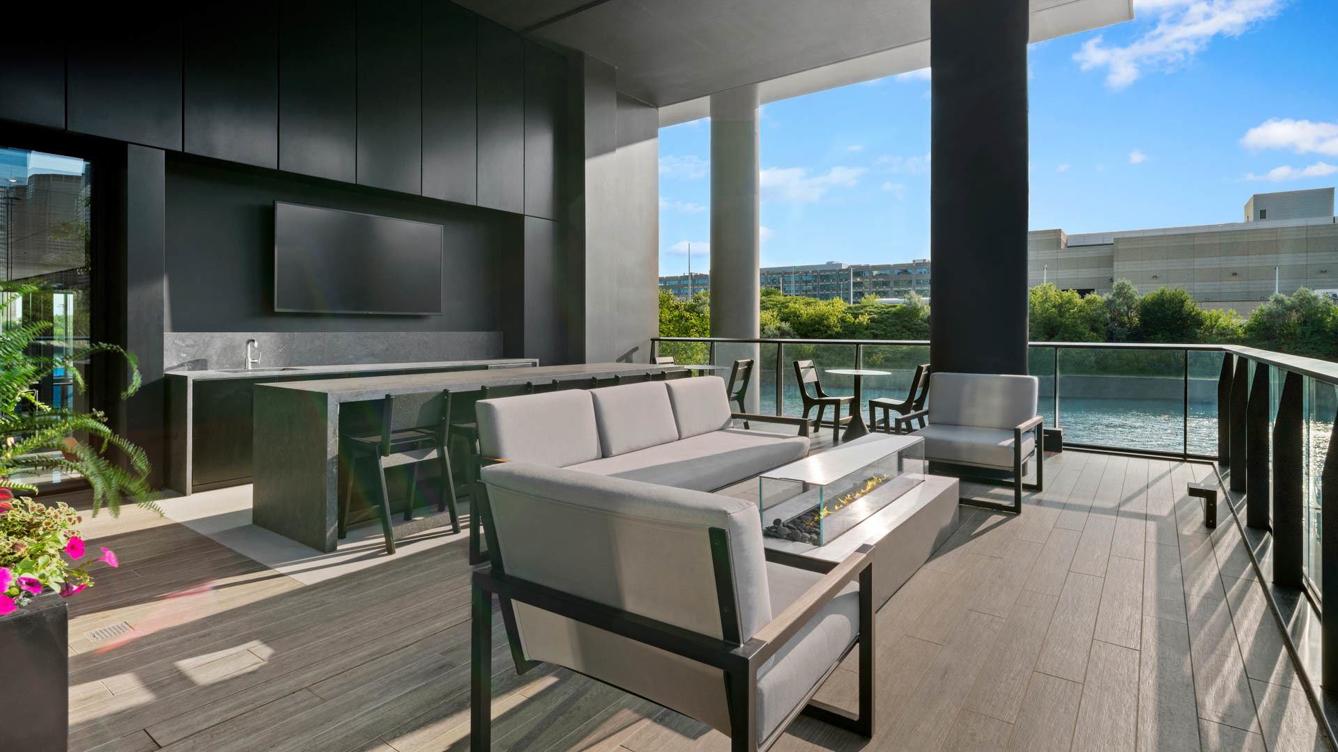 234 West Polk Street, Unit 3106 Chicago, IL 60607 - Photo 11 of 17 a outdoor living space with furniture