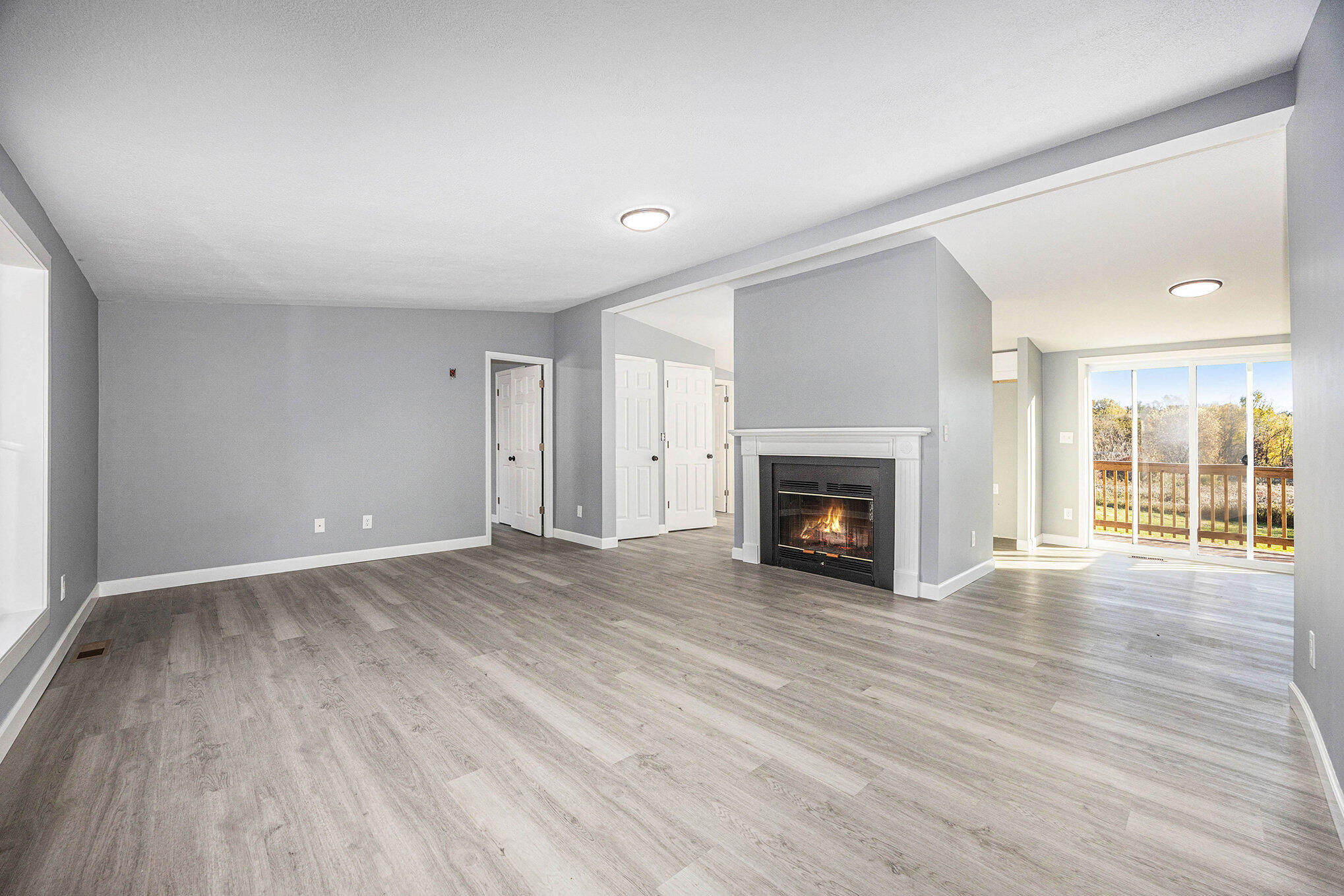 8680 16 Mile Road Northeast Cedar Springs, MI 49319 - Photo 16 of 35 Living Room Fireplace