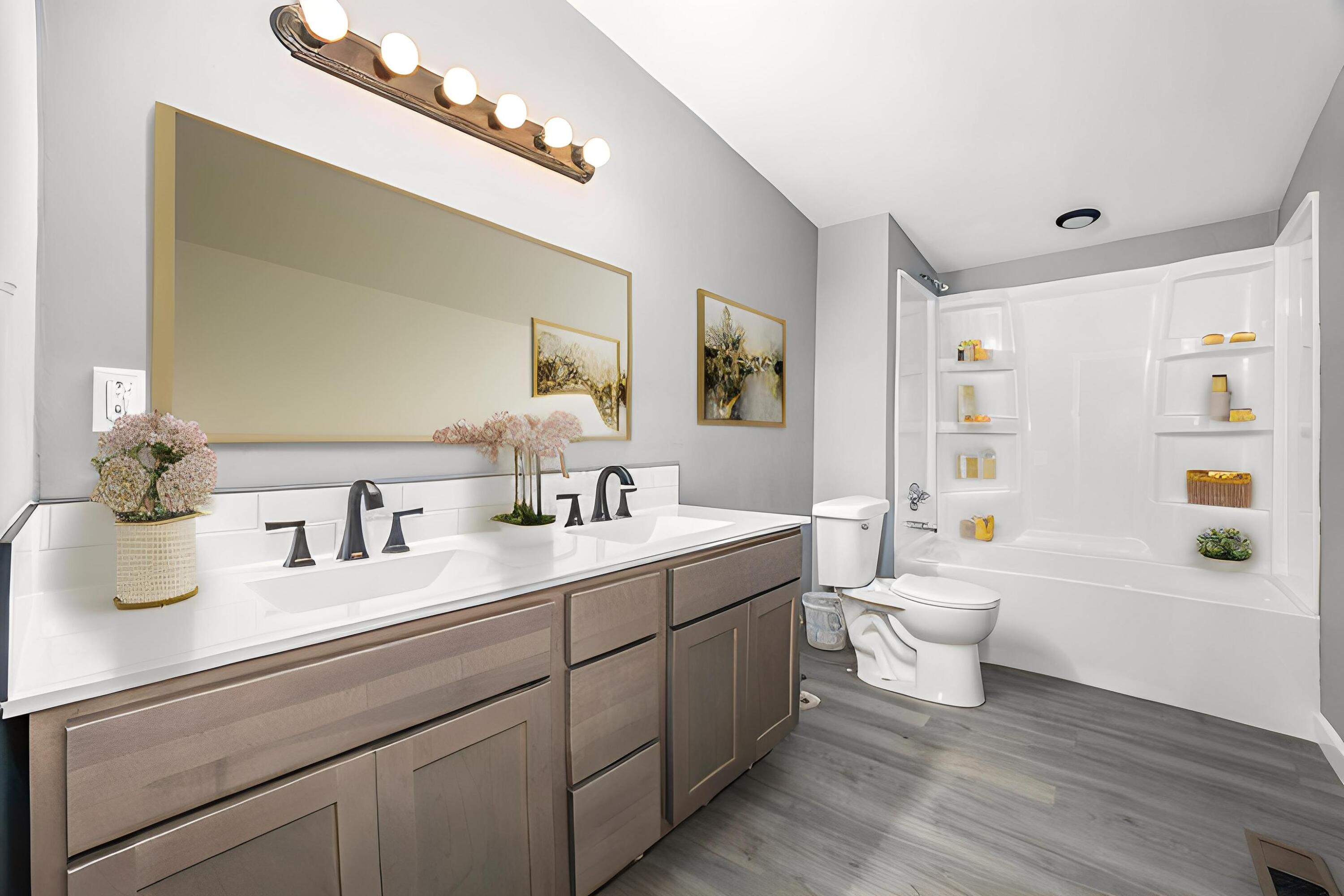 8680 16 Mile Road Northeast Cedar Springs, MI 49319 - Photo 4 of 35 Primary Bathroom - Virtually Staged