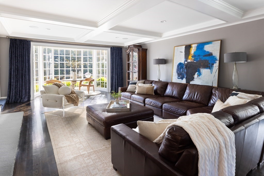 32 Parkman Way Needham, MA 02492 - Photo 13 of 35 a living room with furniture and a large window