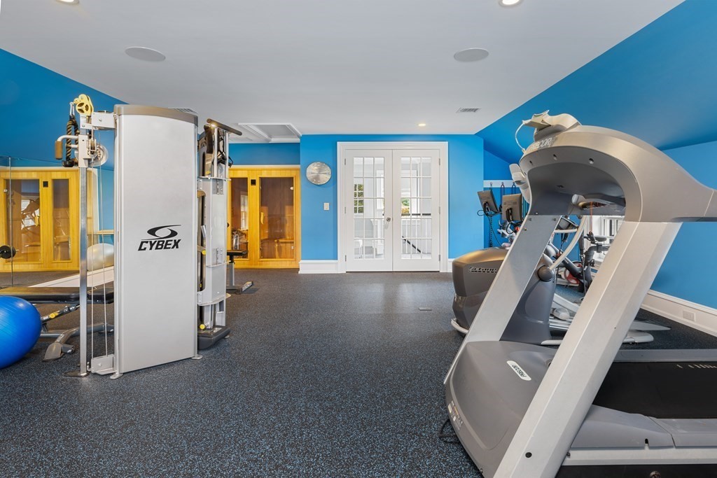 32 Parkman Way Needham, MA 02492 - Photo 27 of 35 a view of a room with gym equipment