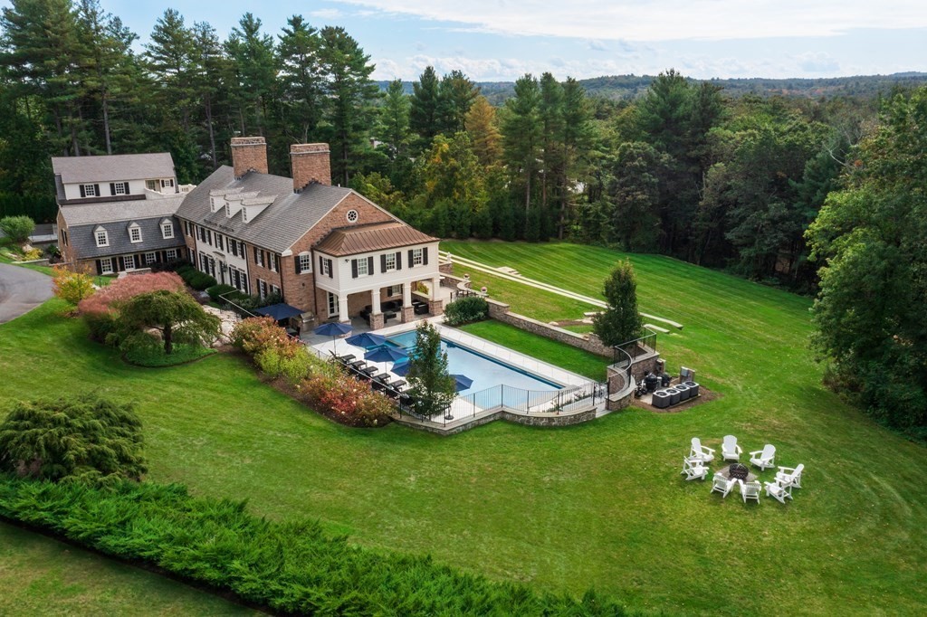 32 Parkman Way Needham, MA 02492 - Photo 33 of 35 a aerial view of a house with a big yard