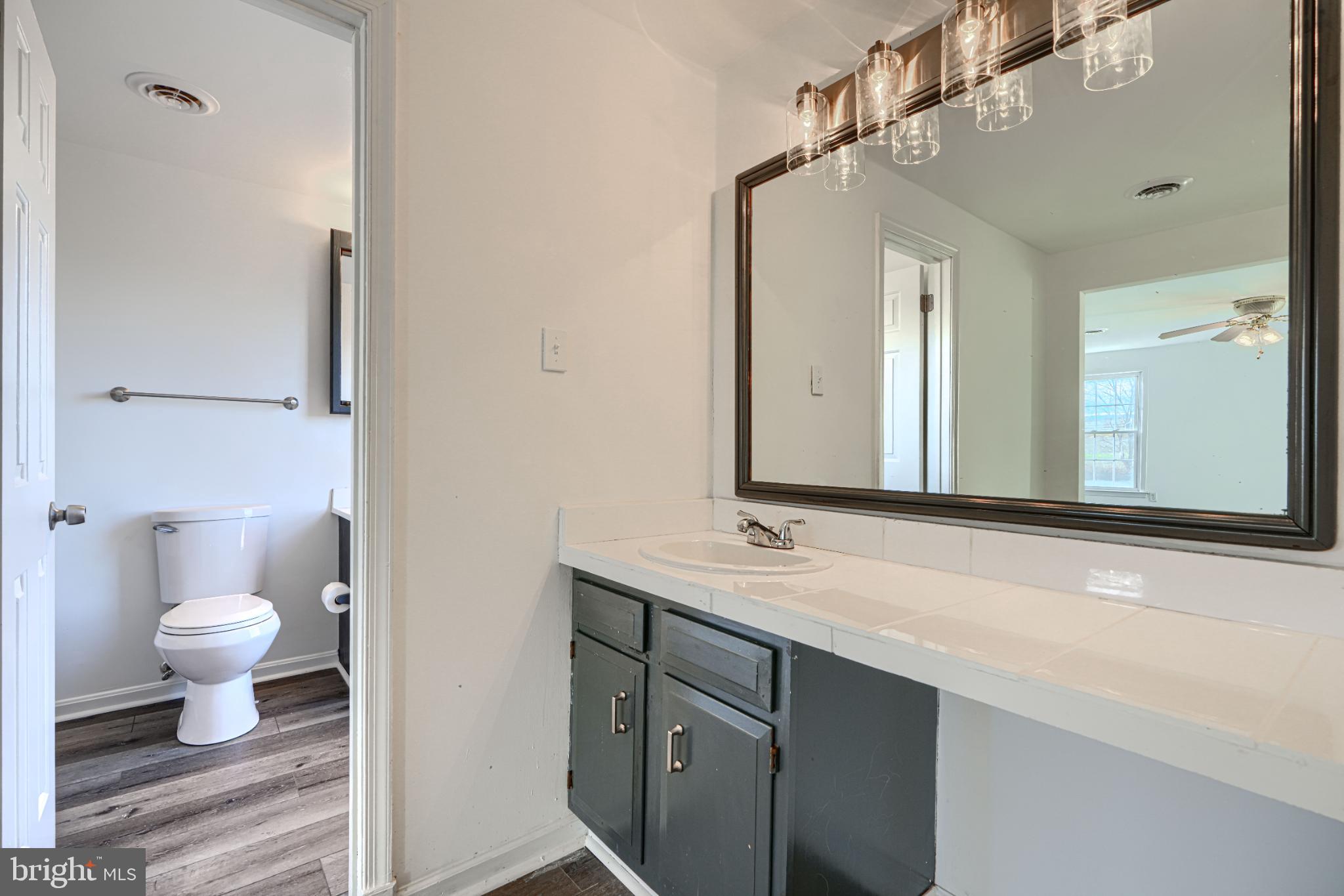 1216 Bachmans Valley Road Westminster, MD 21158 - Photo 49 of 70 a bathroom with a sink a toilet and a mirror