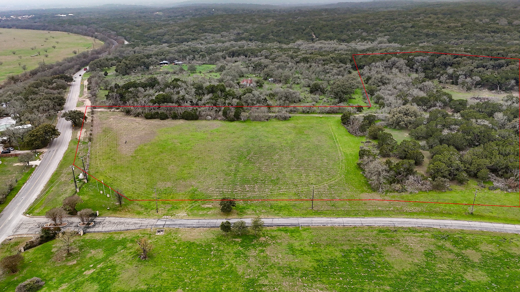 101 Blanco River Ranch Road San Marcos, TX 78666 - Photo 1 of 1 The red line is an approximation of the boundary lines. Please refer to the survey for exact measurements.