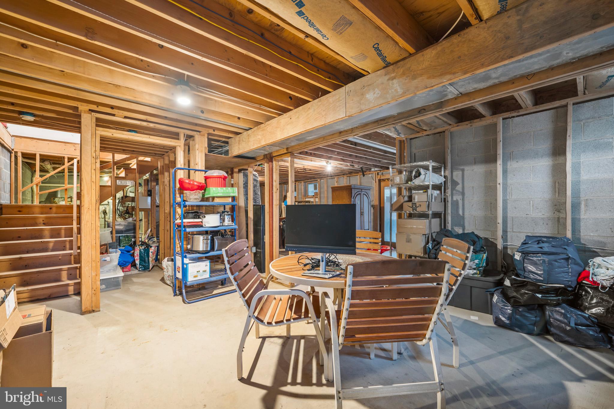 13340 Rousby Hall Road Lusby, MD 20657 - Photo 55 of 71 Unfinished basement w/ a rough-in