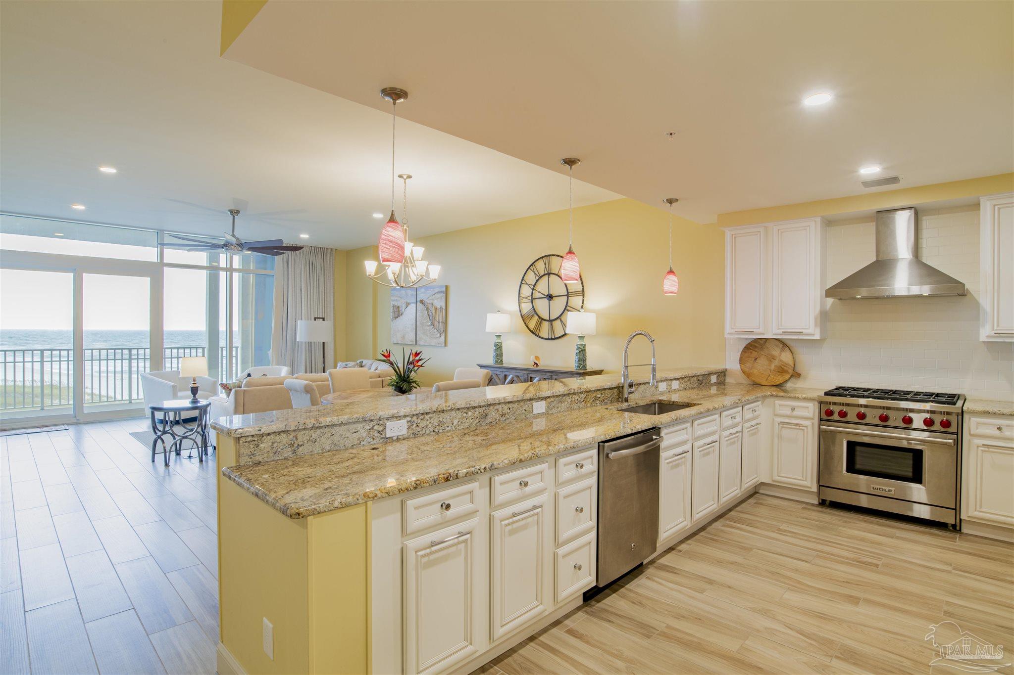 13333 Johnson Beach Road, Unit 302 Perdido Key, FL 32507 - Photo 12 of 50 Kitchen Looking Out to Living Area