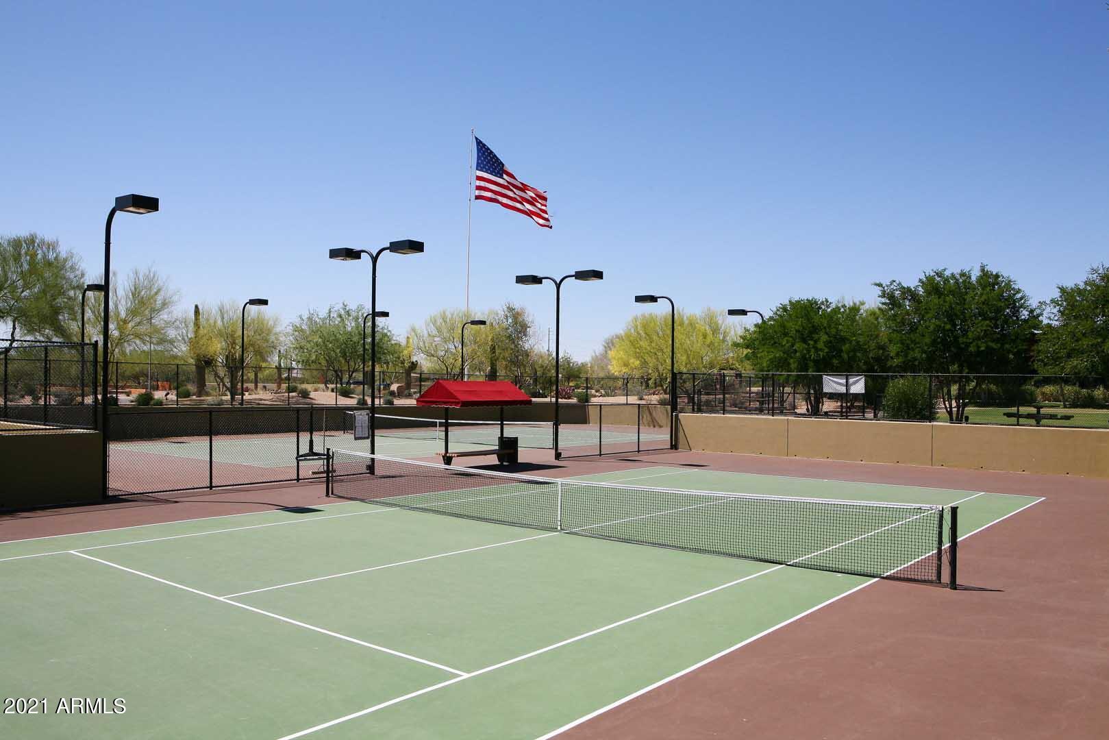 3935 East Rough Rider Road, Unit 1206 Phoenix, AZ 85050 - Photo 49 of 54 Aviano-Lighted Tennis Courts