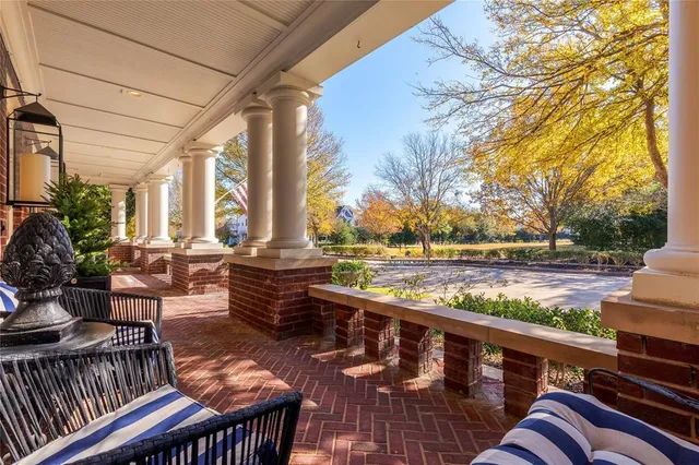 a view of outdoor space with seating