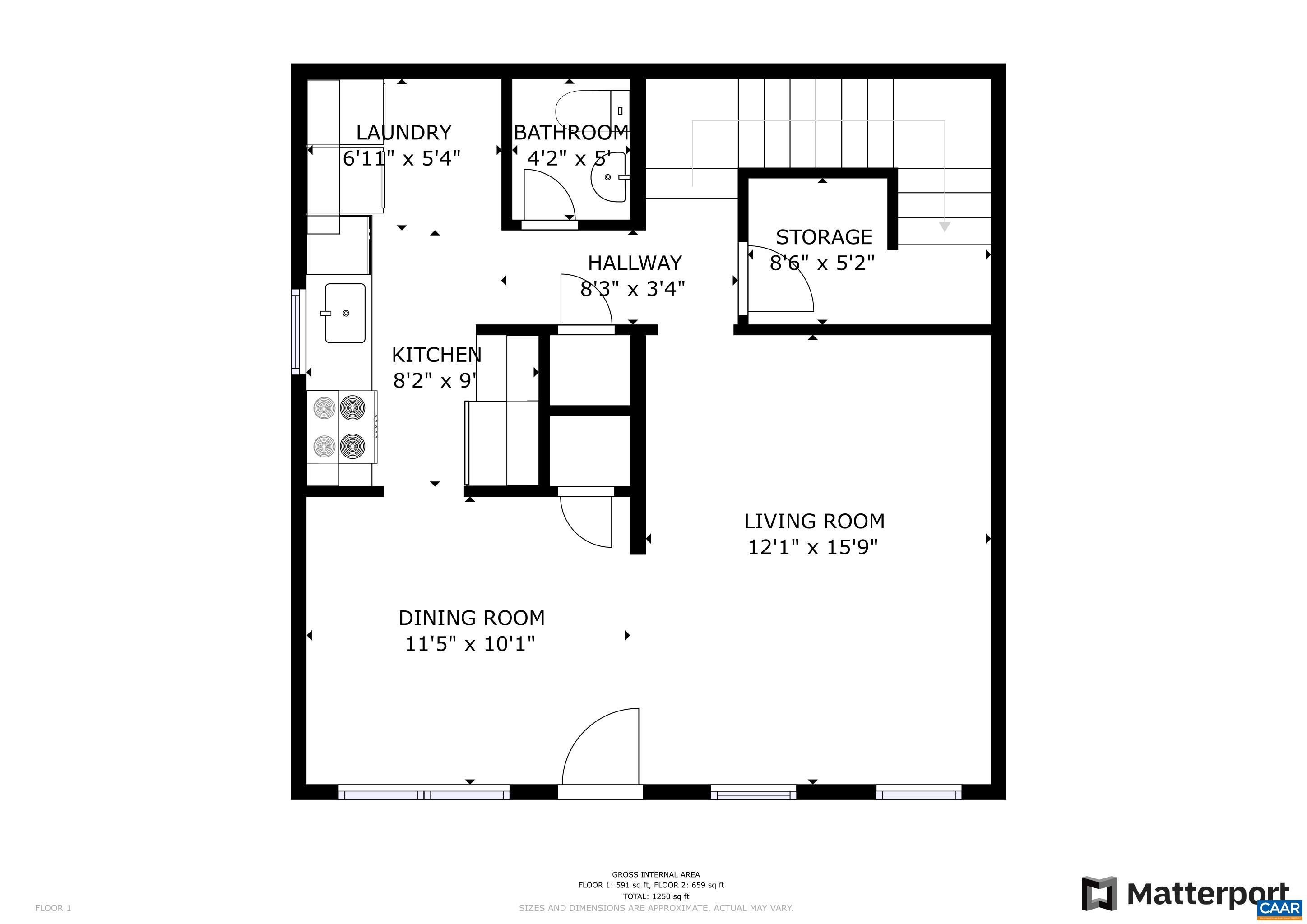 124 Middlesex Drive, Unit B Charlottesville, VA 22901 - Photo 37 of 38 a picture of a floor plan