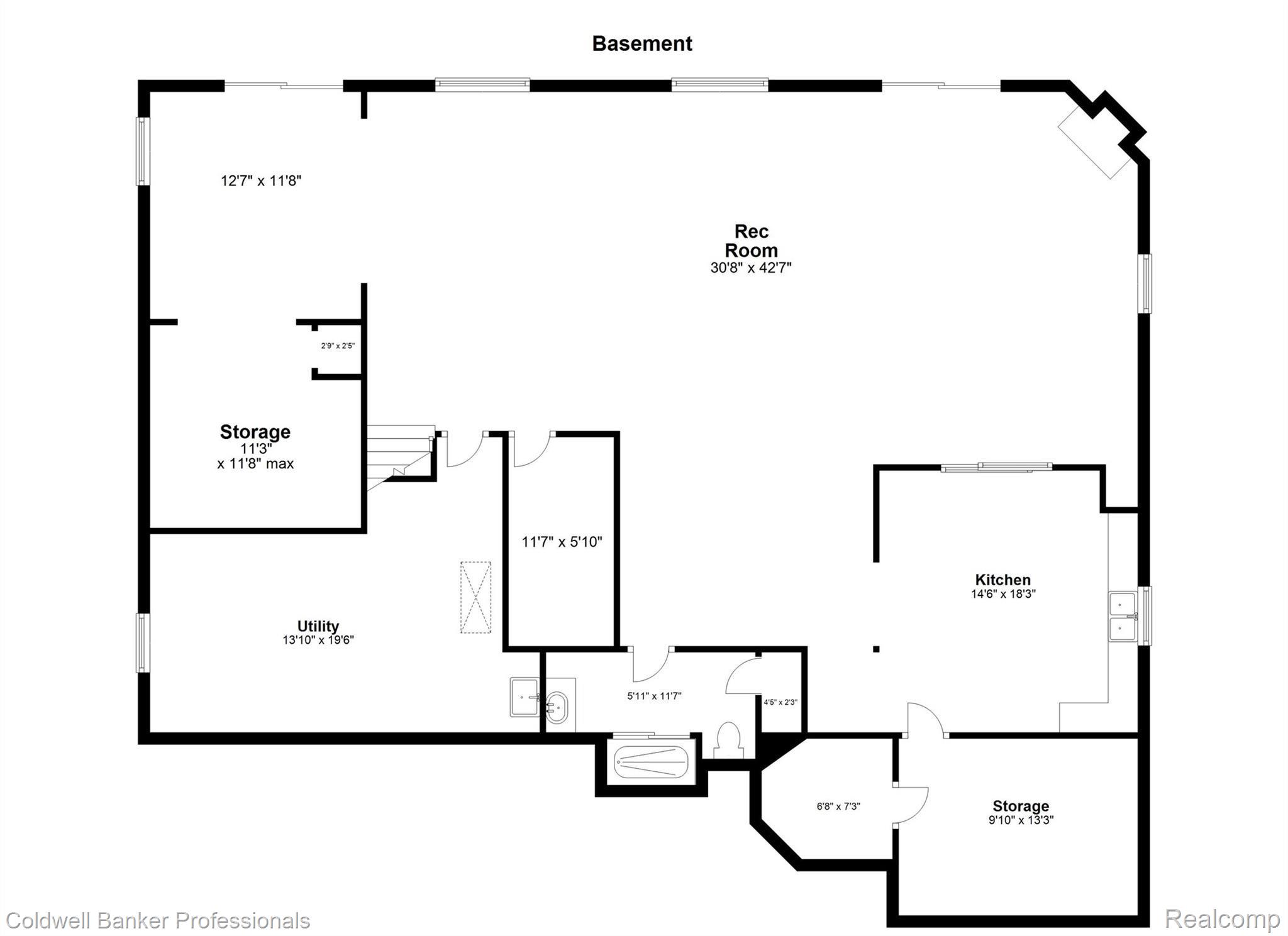 2040 Reagan Drive Rochester, MI 48309 - Photo 42 of 42 Lower Level Layout