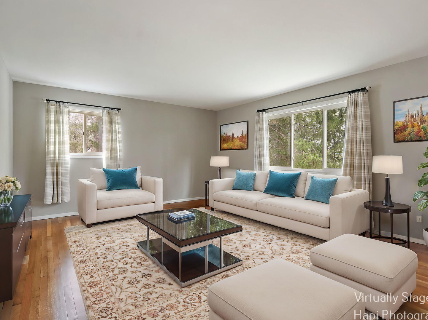 1291 Banbury Road Mundelein, IL 60060 - Photo 2 of 22 a living room with furniture and a large window