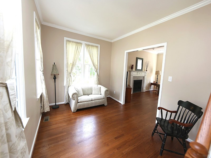 2608 Westmill Court Raleigh, NC 27613 - Photo 4 of 21 This room would make a great study or reading space with the abundant natural light. Living Room