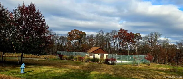 a backyard of house with lots of green space