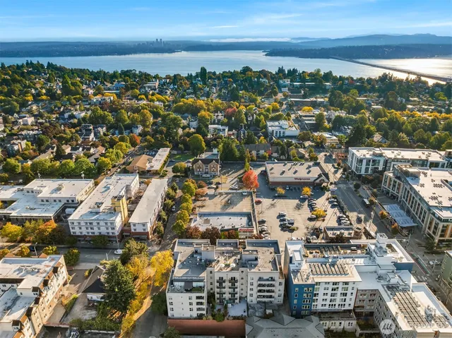 an aerial view of a city