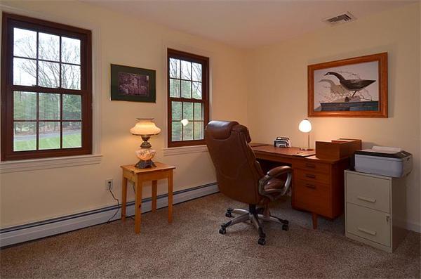 36 Gunnison Road Boxford, MA 01921 - Photo 20 of 24 a view of a workspace with furniture and a window