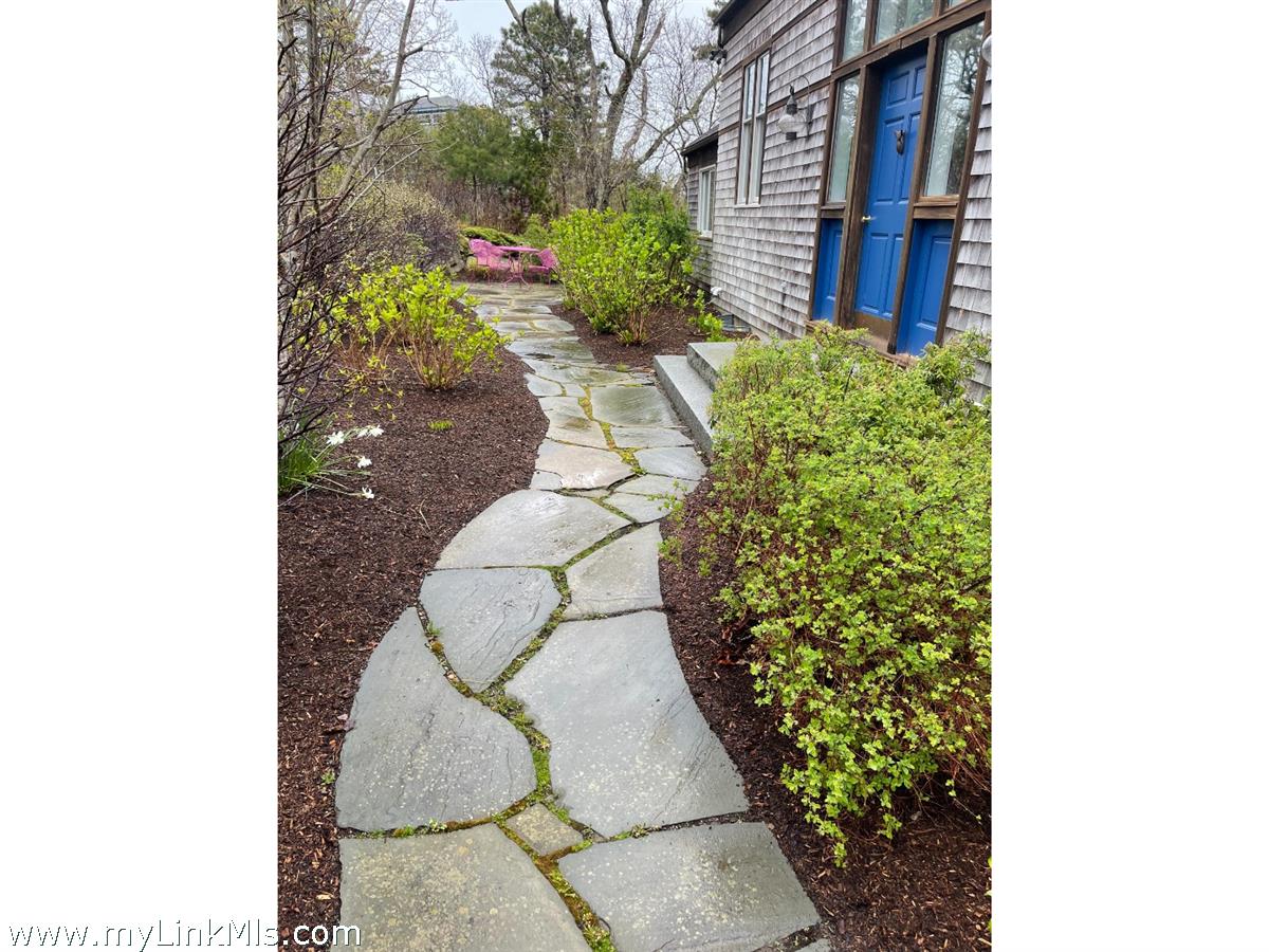 72 Chappaquiddick Avenue Edgartown, MA 02539 - Photo 4 of 63 Stone walkway to Primary Home