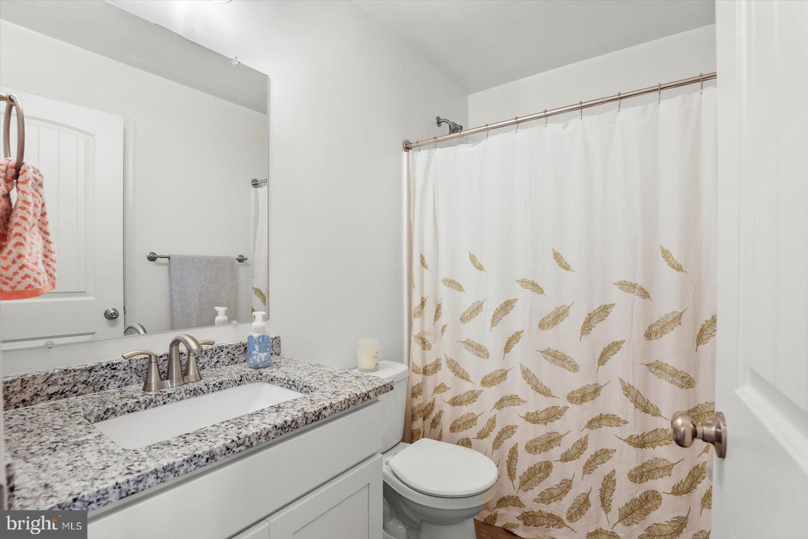 103 Overlook Dr. Hanover, PA 17331 - Photo 27 of 39 a bathroom with a granite countertop sink and a mirror