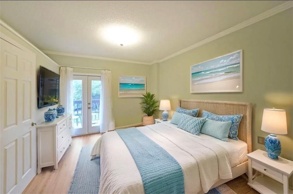 1800 Clairmont Lake, Unit A313 Decatur, GA 30033 - Photo 14 of 40 a bedroom with bed and large windows