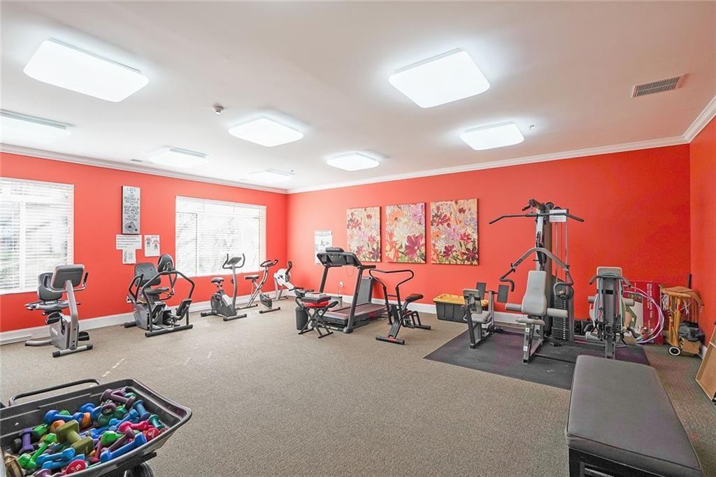 1800 Clairmont Lake, Unit A313 Decatur, GA 30033 - Photo 25 of 40 a view of a room with gym equipment