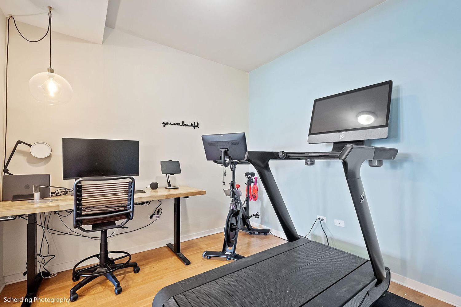 437 West Division Street, Unit 806 Chicago, IL 60610 - Photo 12 of 18 a view of a workspace with furniture and a mirror