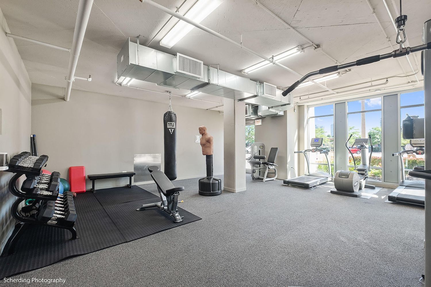 437 West Division Street, Unit 806 Chicago, IL 60610 - Photo 15 of 18 a view of a room with gym equipment