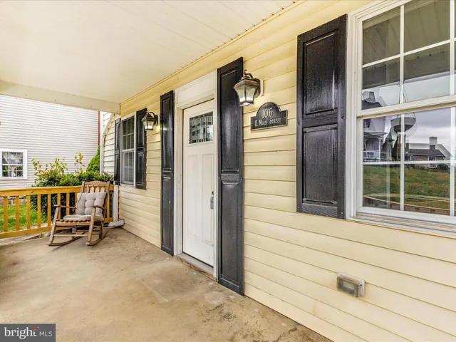 a view of outdoor space with seating area