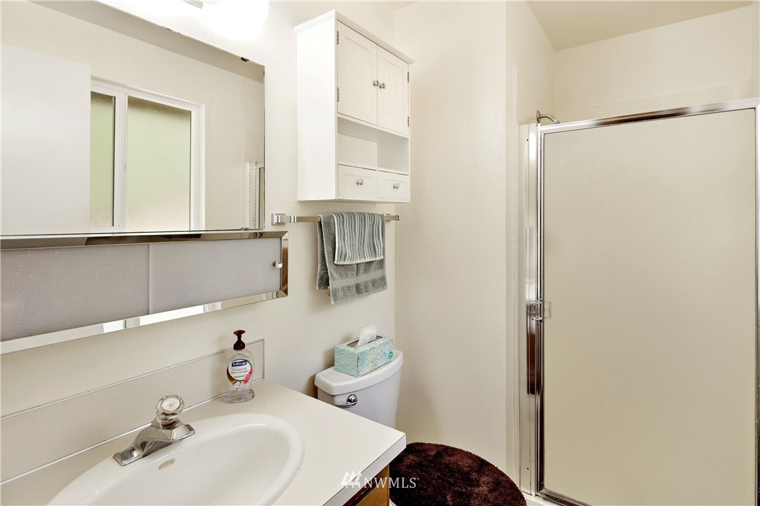 1064 West Laurel Road Ferndale, WA 98248 - Photo 20 of 39 a bathroom with a sink and a mirror